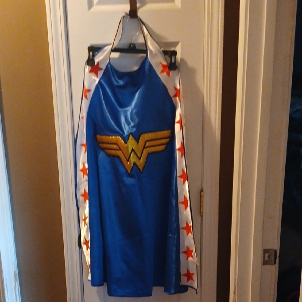 Kids Superhero Costume Cape - Blue and Gold